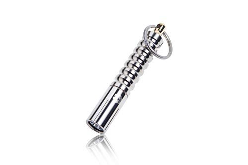 Prometheus Lights Beta Quick Release v2 Keychain LED Flashlight, Mini EDC Key Chain Flashlight, Multiple Light Modes, High CRI Pocket Flashlight (Nickel)