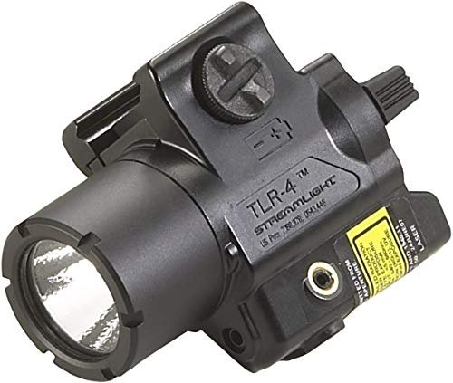 Streamlight 69240 TLR-4 Compact Rail Mounted Tactical Light with Laser Sight - 125 Lumens, Black